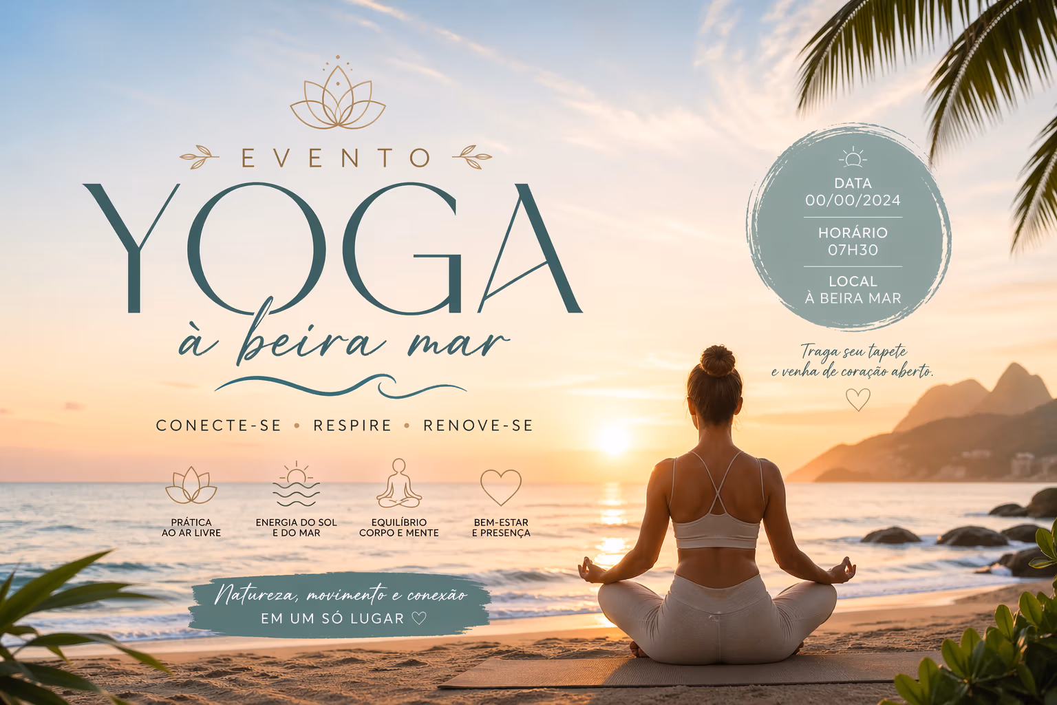 Yoga na Praia - Aula semanal